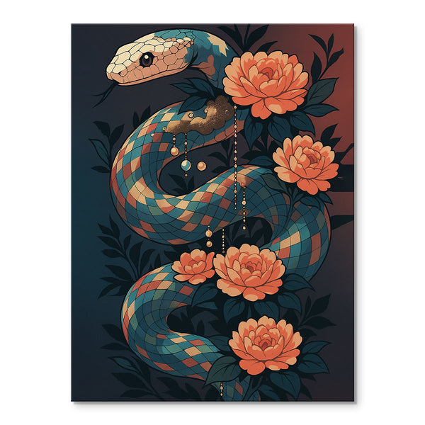 Jeweled Snake | Paint-by-number Kit