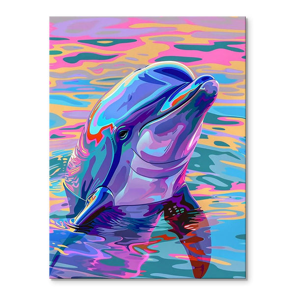 Abstract Dolphin | Paint-by-number Kit