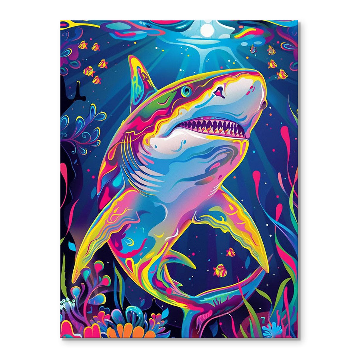 Abstract Shark | Paint-by-number Kit