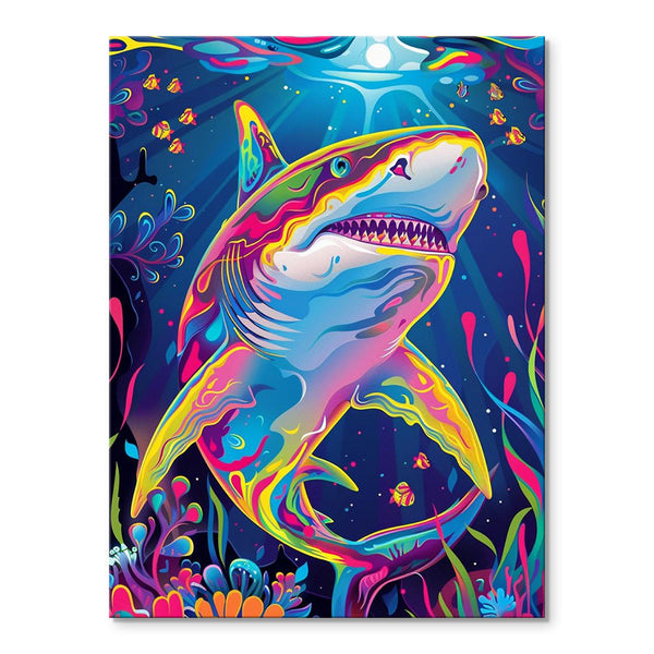 Abstract Shark | Paint-by-number Kit