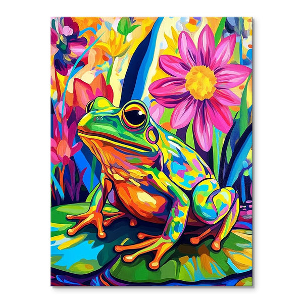 Abstract Garden Frog | Paint-by-number Kit