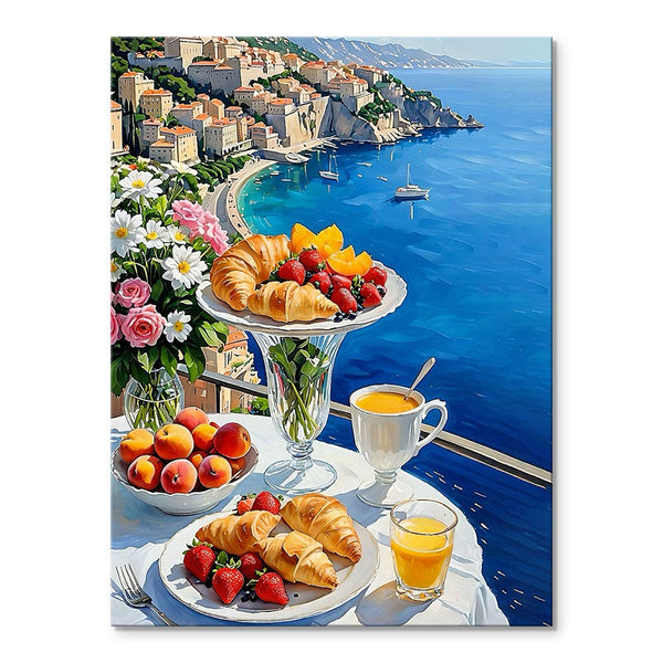 Breakfast on the Amalfi Coast | Paint-by-number Kit