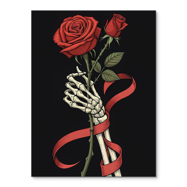 Crimson Rose in Hand