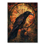 Stained Glass Raven