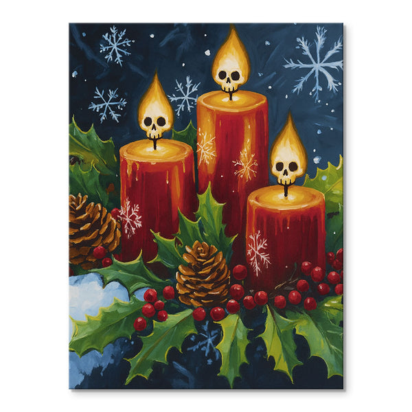 Skull-Flame Candles