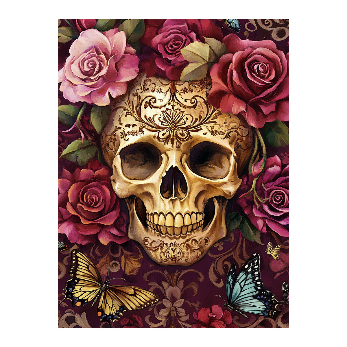 Floral Skull | Paint By Numbers Kit