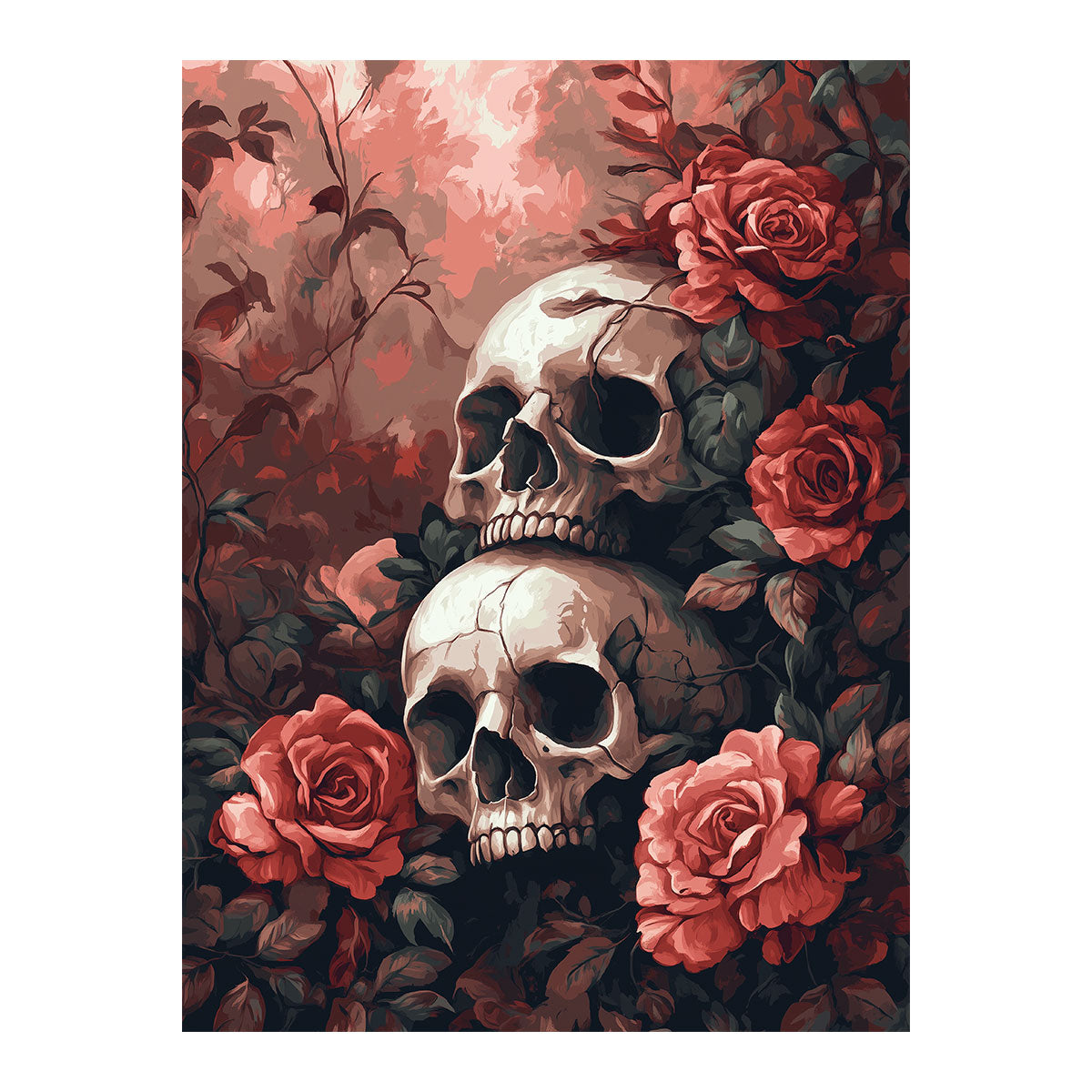 Crimson Rose Garden | Paint By Numbers Kit