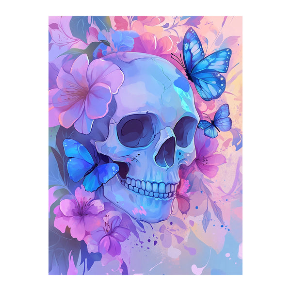 Butterflies Flower Skulls | Paint By Numbers Kit