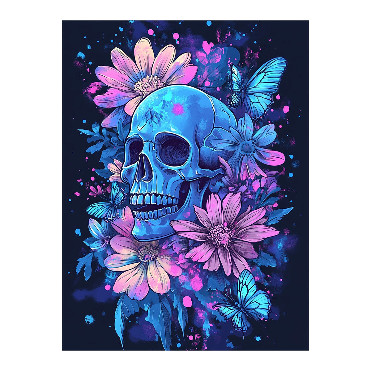 Spring Butterflies Skulls | Paint By Numbers Kit