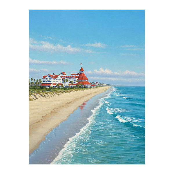 Hotel del Coronado in Coronado beach | Paint By Numbers Kit