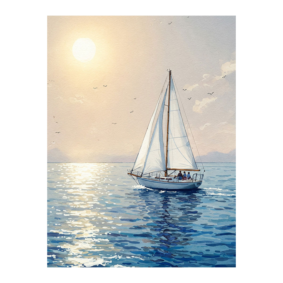 Sailing into the Sunlight | Paint By Numbers Kit