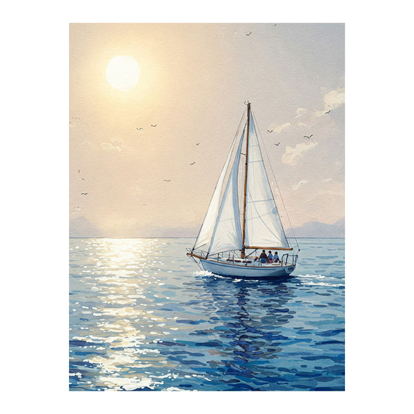 Sailing into the Sunlight | Paint By Numbers Kit