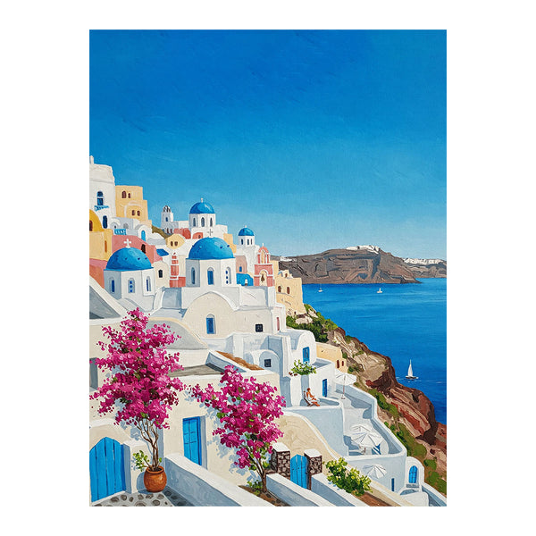 Summer in Santorini | Paint By Numbers Kit