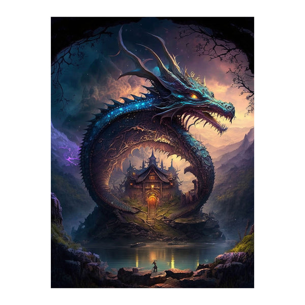 Mystic Dragon's Lair | Paint By Numbers Kit