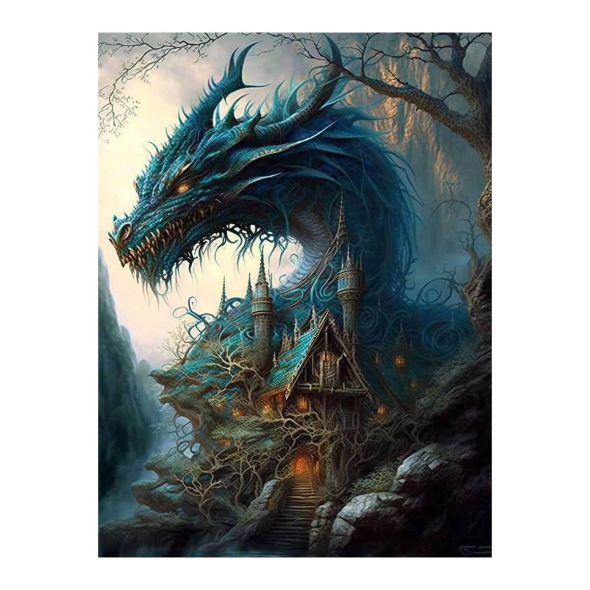 Dragon's Tower | Paint By Numbers Kit