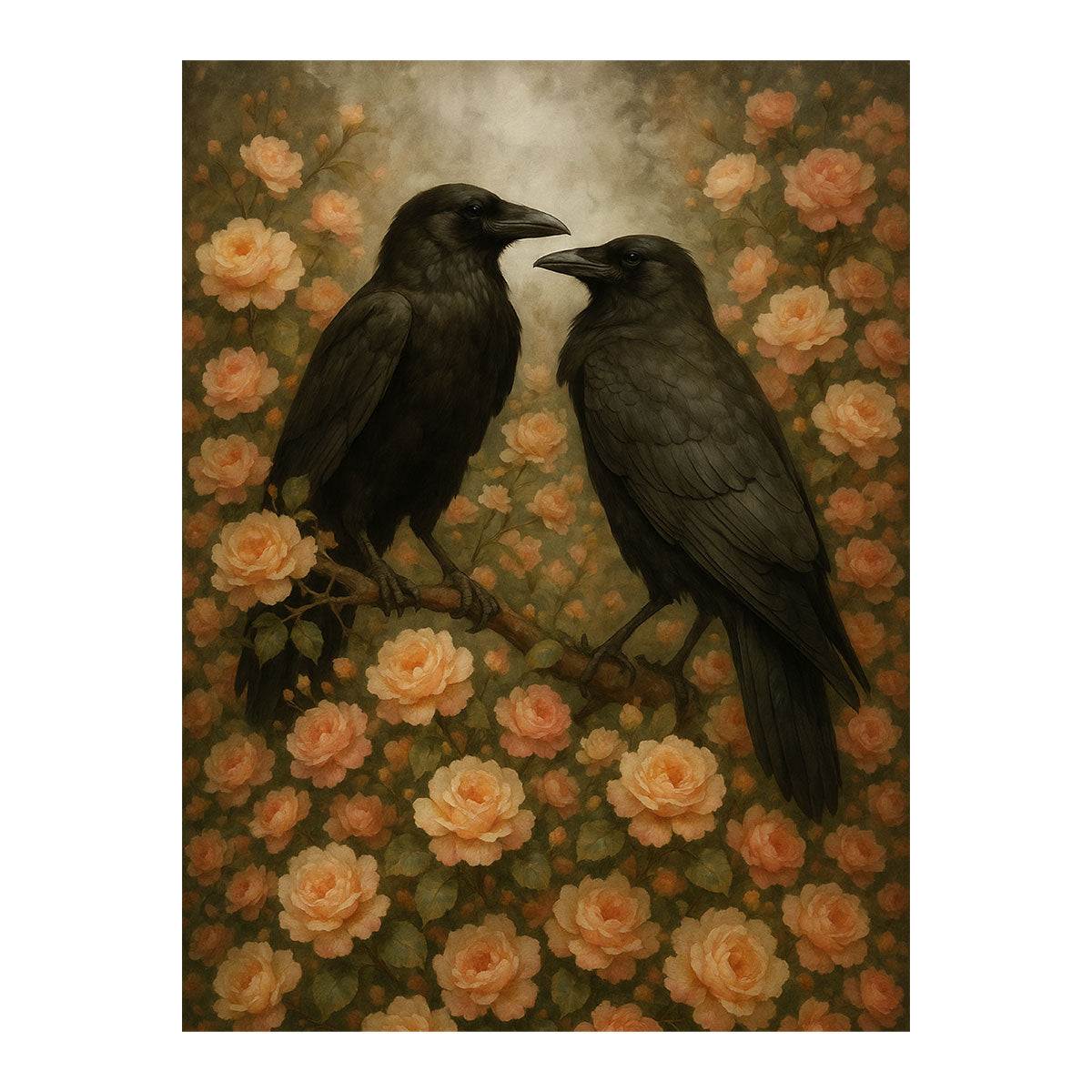 Floral Ravens | Paint By Numbers Kit