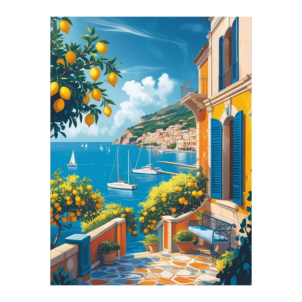 Lemon Coast|  Paint By Numbers Kit