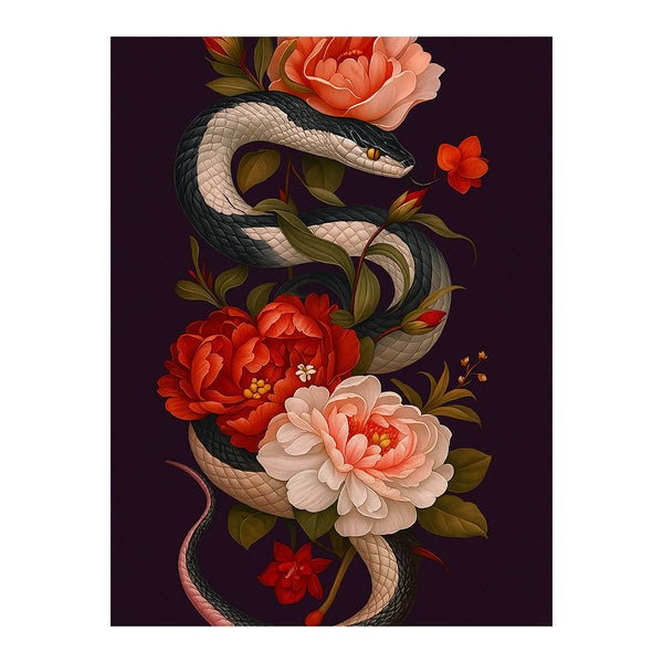 Dark Garden Snake | Paint-by-number Kit