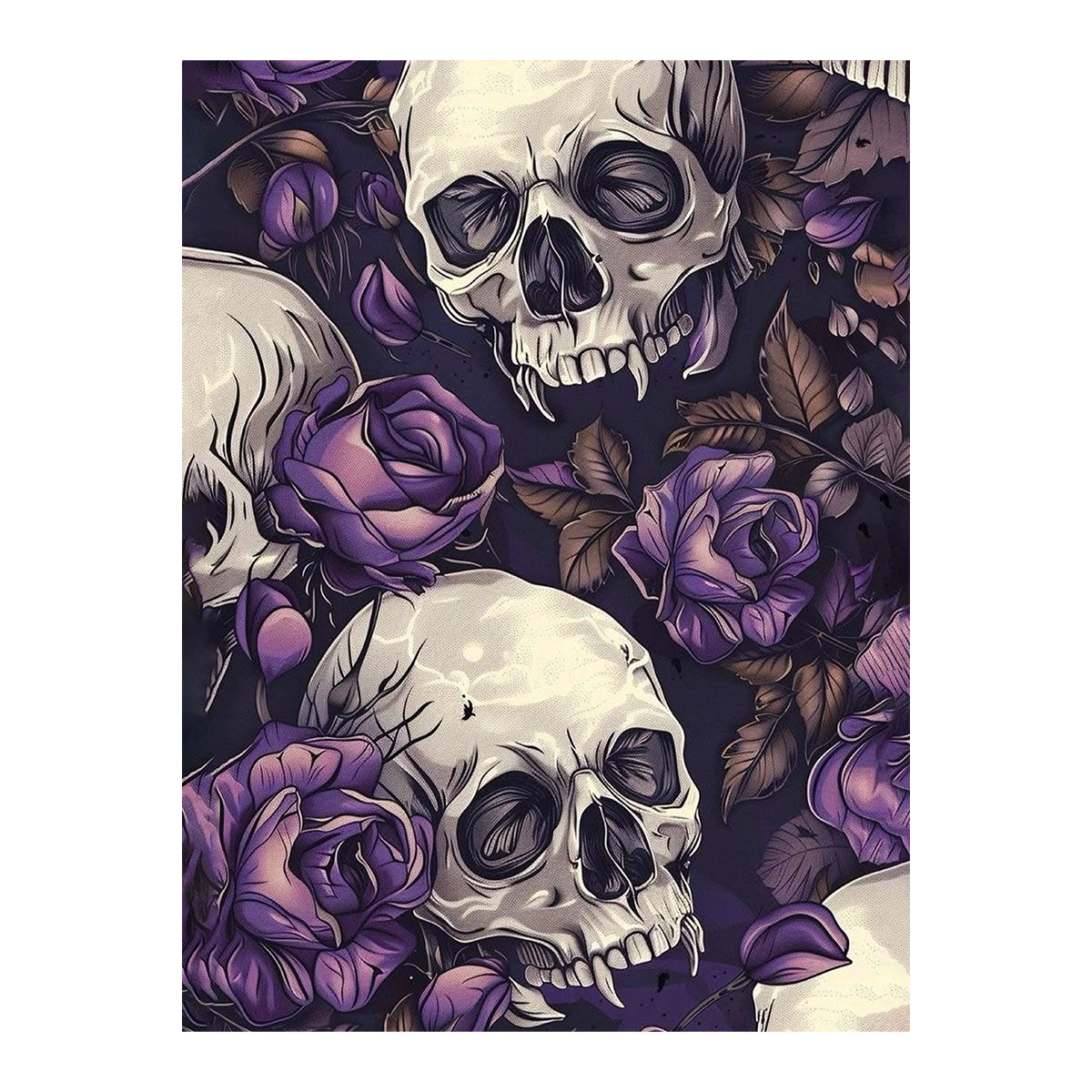 Violet Skulls | Paint-by-number Kit