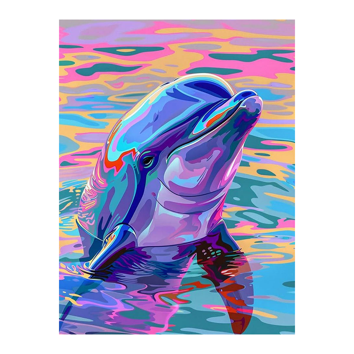 Abstract Dolphin | Paint-by-number Kit