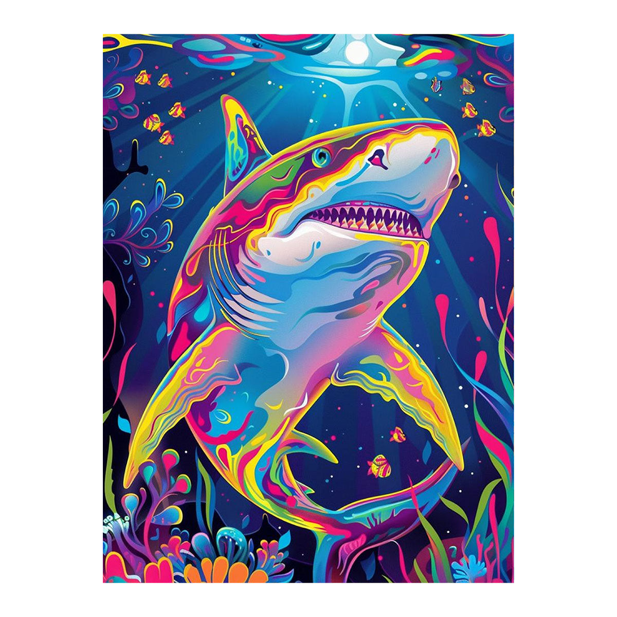 Abstract Shark | Paint-by-number Kit