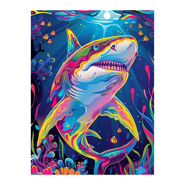 Abstract Shark | Paint-by-number Kit