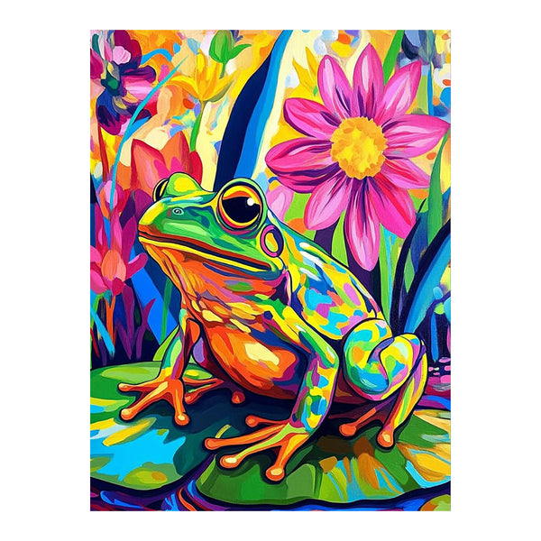 Abstract Garden Frog | Paint-by-number Kit