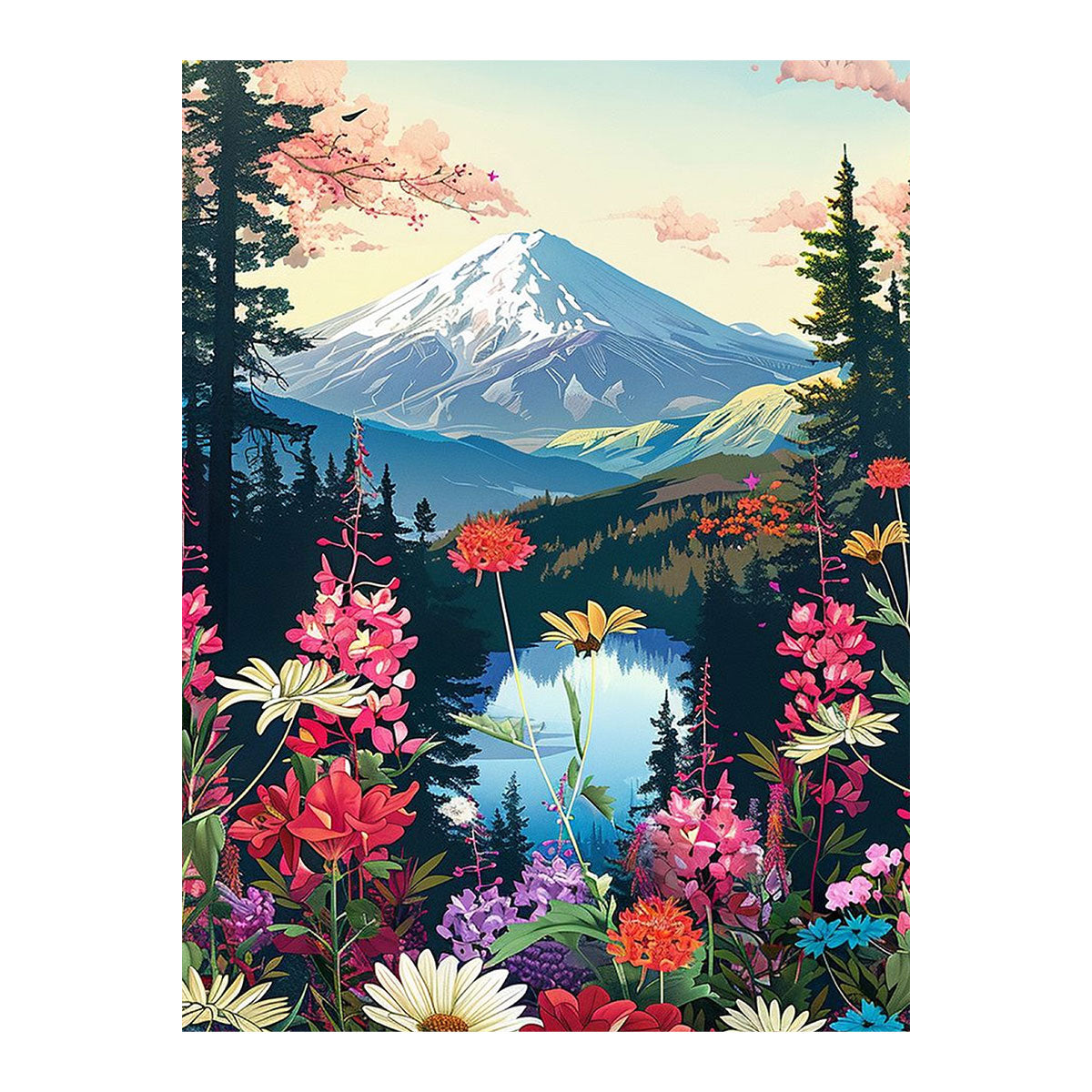 Fuji Mount | Paint-by-number Kit