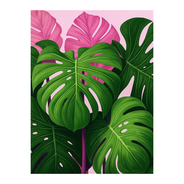 Pink Monstera | Paint-by-number Kit