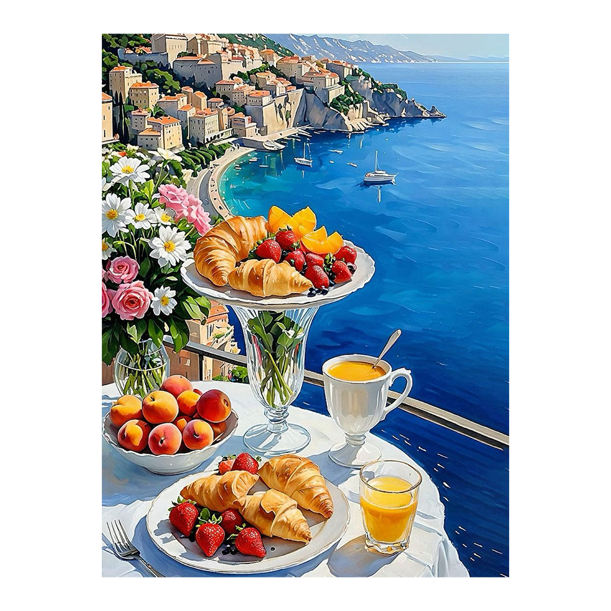 Breakfast on the Amalfi Coast | Paint-by-number Kit
