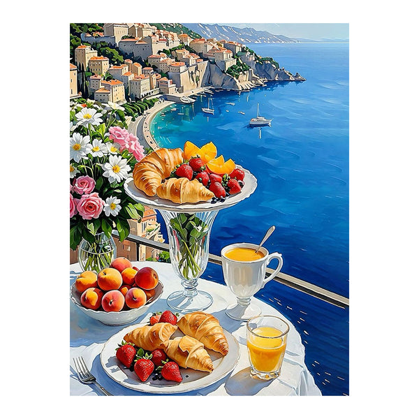 Breakfast on the Amalfi Coast | Paint-by-number Kit