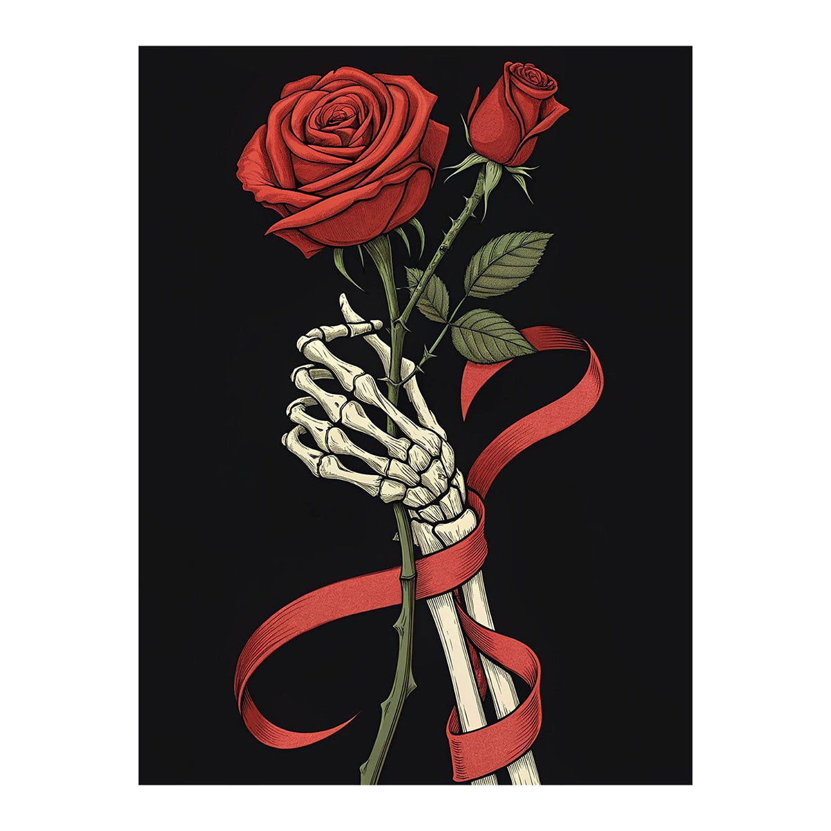 Crimson Rose in Hand