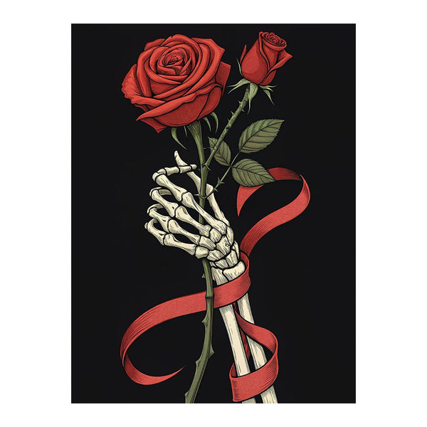 Crimson Rose in Hand