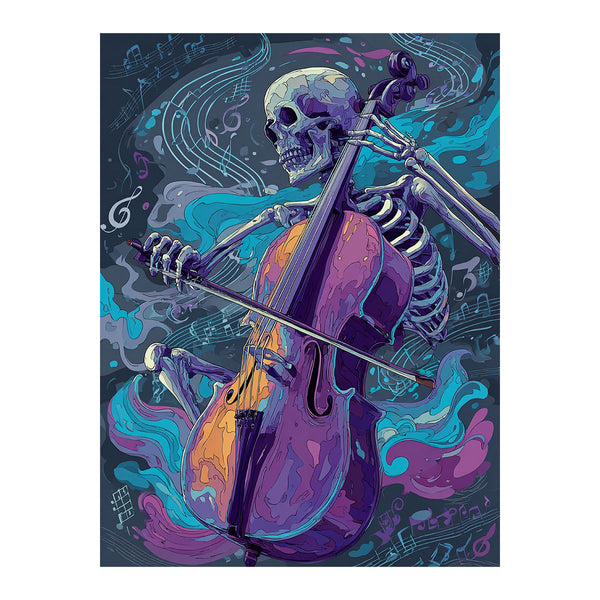 Skeleton on Cello
