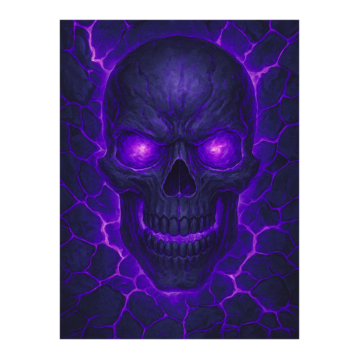 Skull in Violet