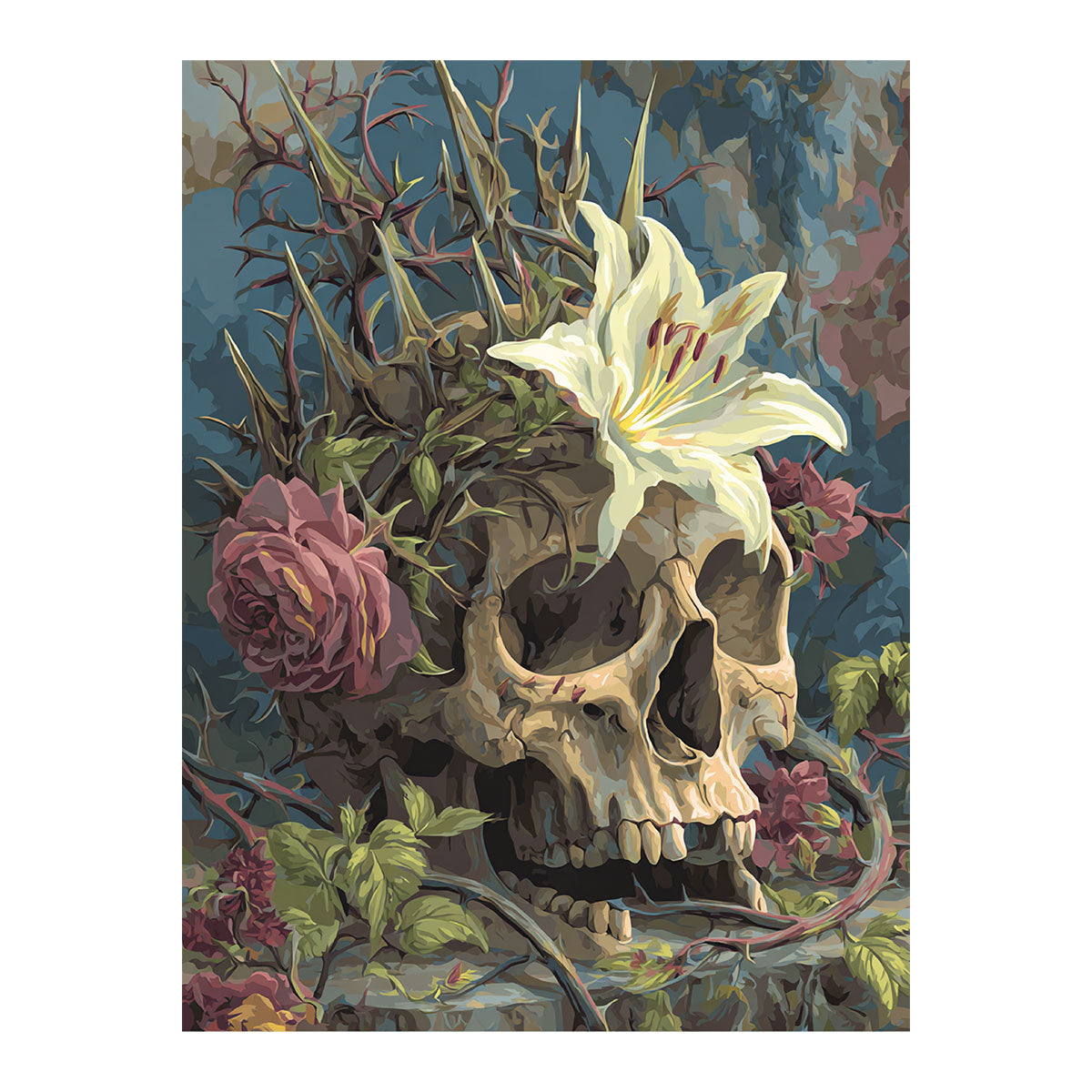 Skull in Lily-crown