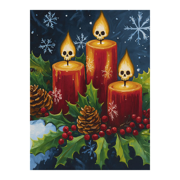 Skull-Flame Candles