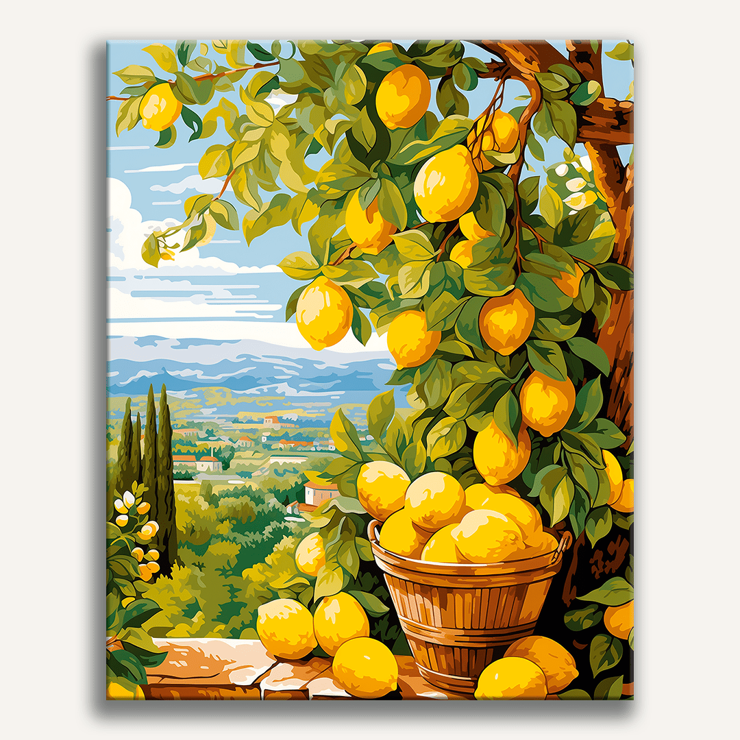 Lemon Orchard Paint By Numbers Kit