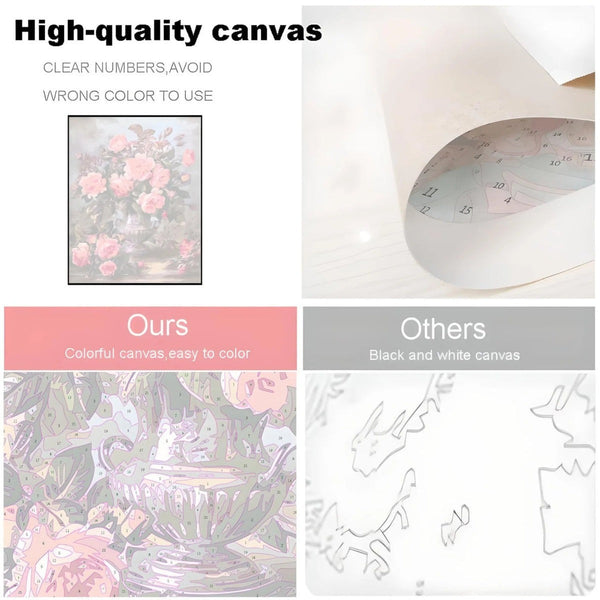 Skeleton with Aster - September Birth Flower | Paint By Numbers Kit