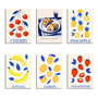 6 Mini Paintings|Summer Fruit Set