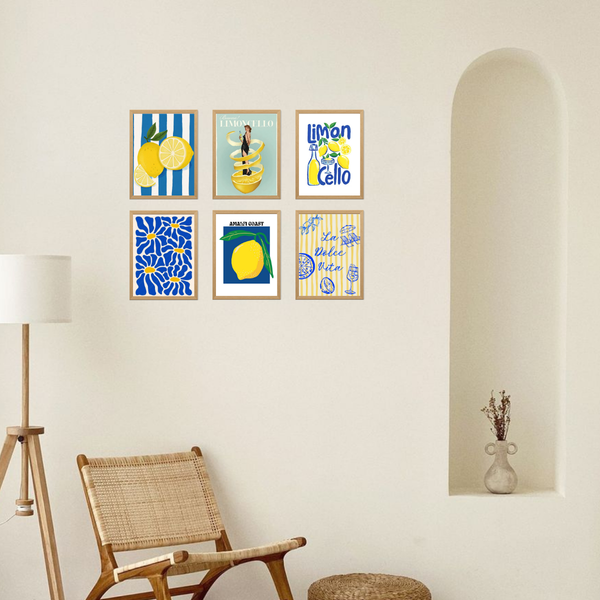 6 Mini Paintings|Amalfi Coast Set